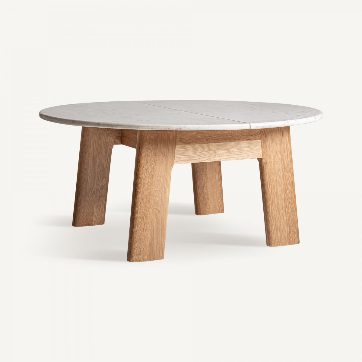 Table de salle à manger en chêne et marbre blanc | Vical Nara | REMO, mobilier et décoration d'intérieur