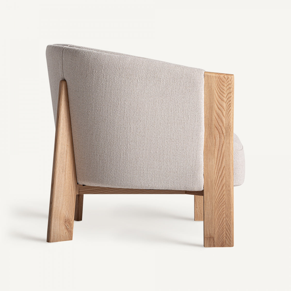 Fauteuil en tissu beige | Vical Nara | REMO, mobilier et décoration d'intérieur