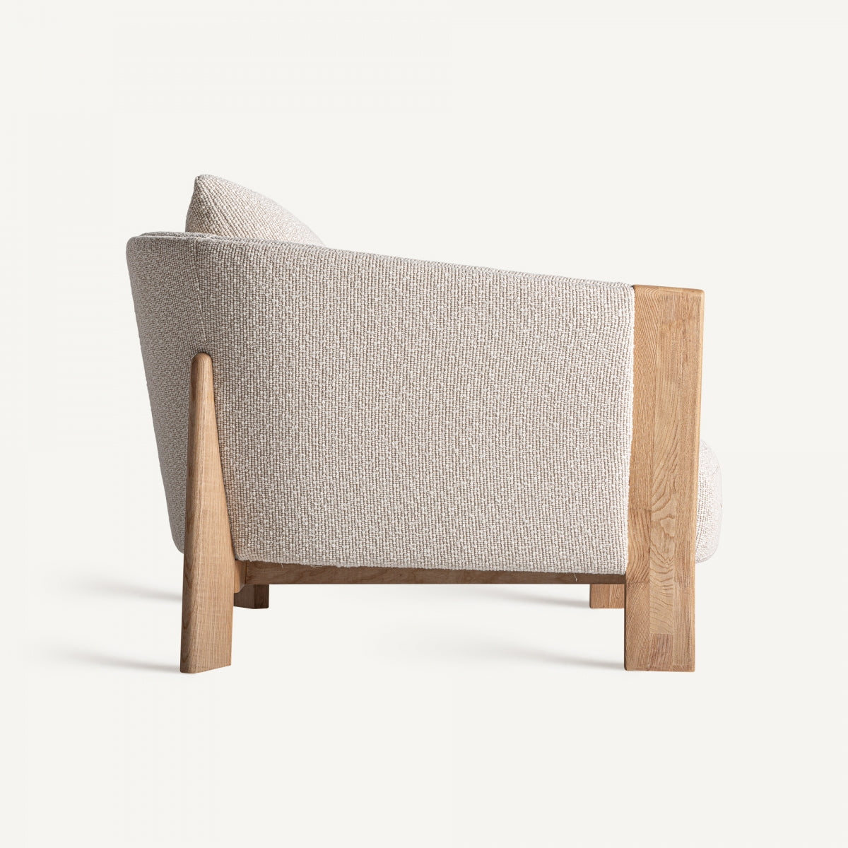 Fauteuil bouclé crème | Vical Nara | REMO, mobilier et décoration d'intérieur