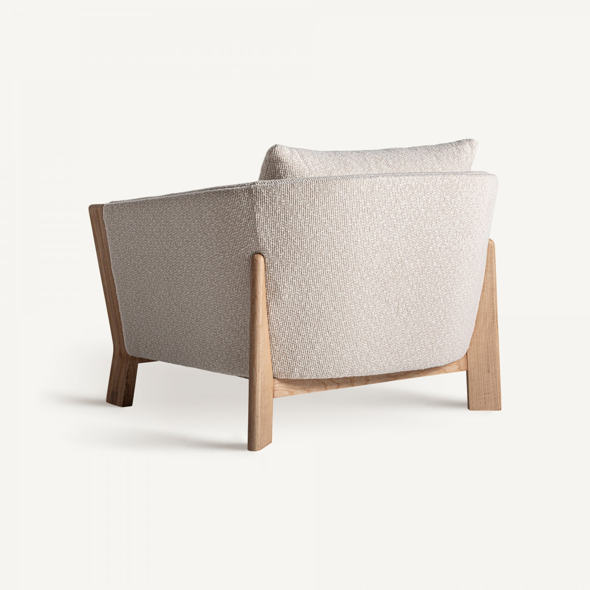 Fauteuil bouclé crème | Vical Nara | REMO, mobilier et décoration d'intérieur