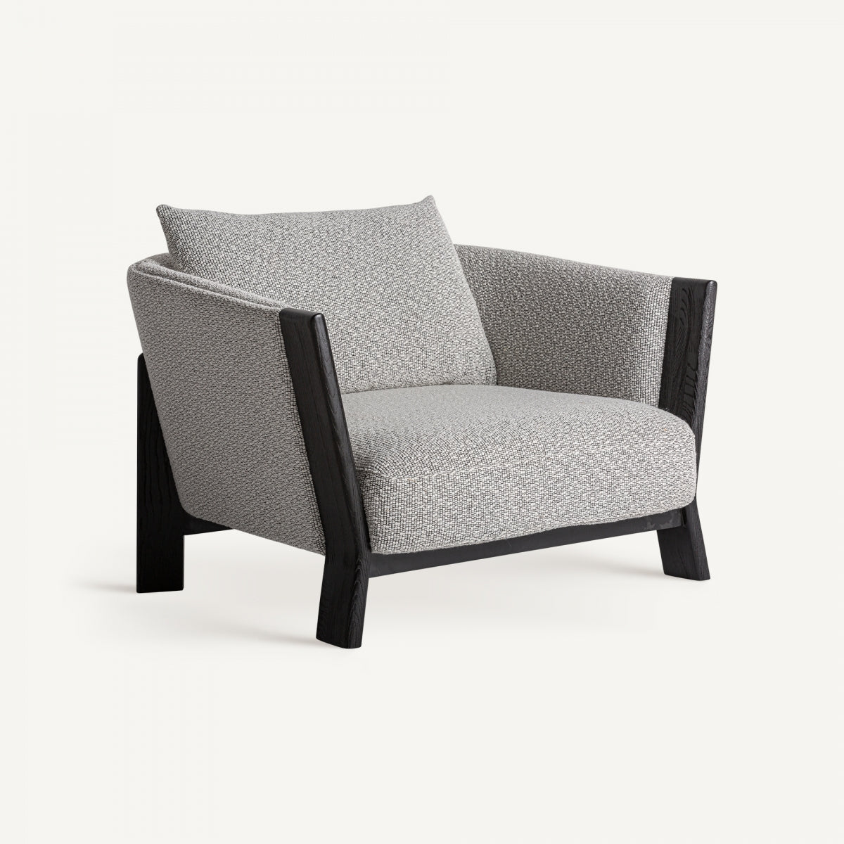 Fauteuil bouclé gris | Vical Nara | REMO, mobilier et décoration d'intérieur