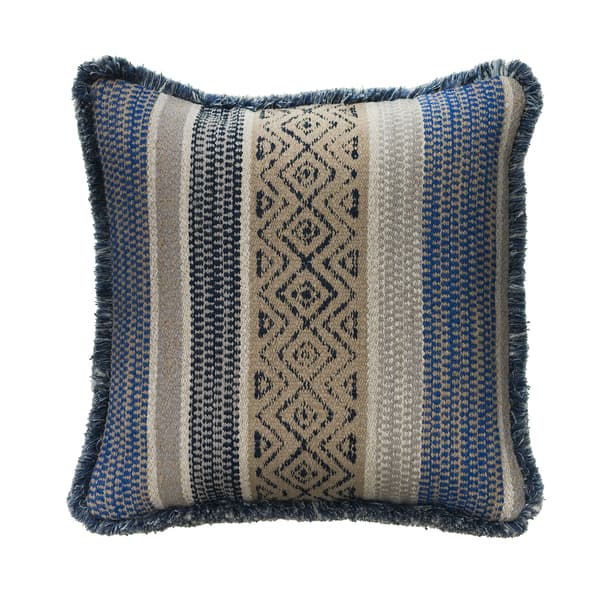 Coussin décoratif Pampas Indigo Plumes durables | Andrew Martin - vue principale | REMO-HOME