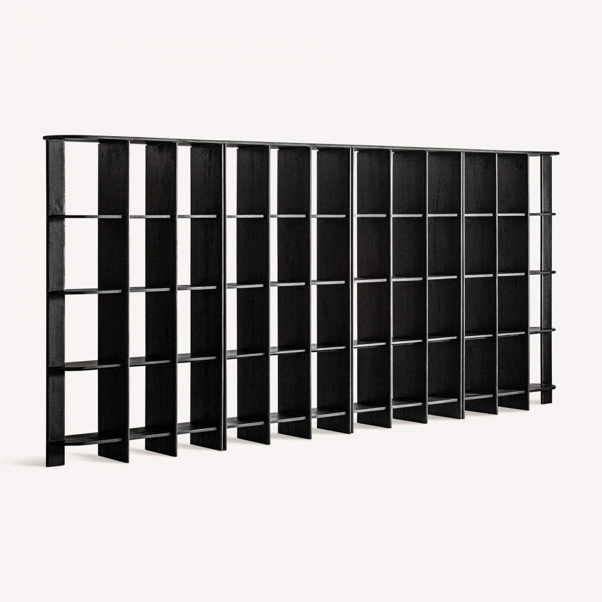 Bibliothèque en manguier et marbre noir | Vical Nara L | REMO, mobilier et décoration d'intérieur