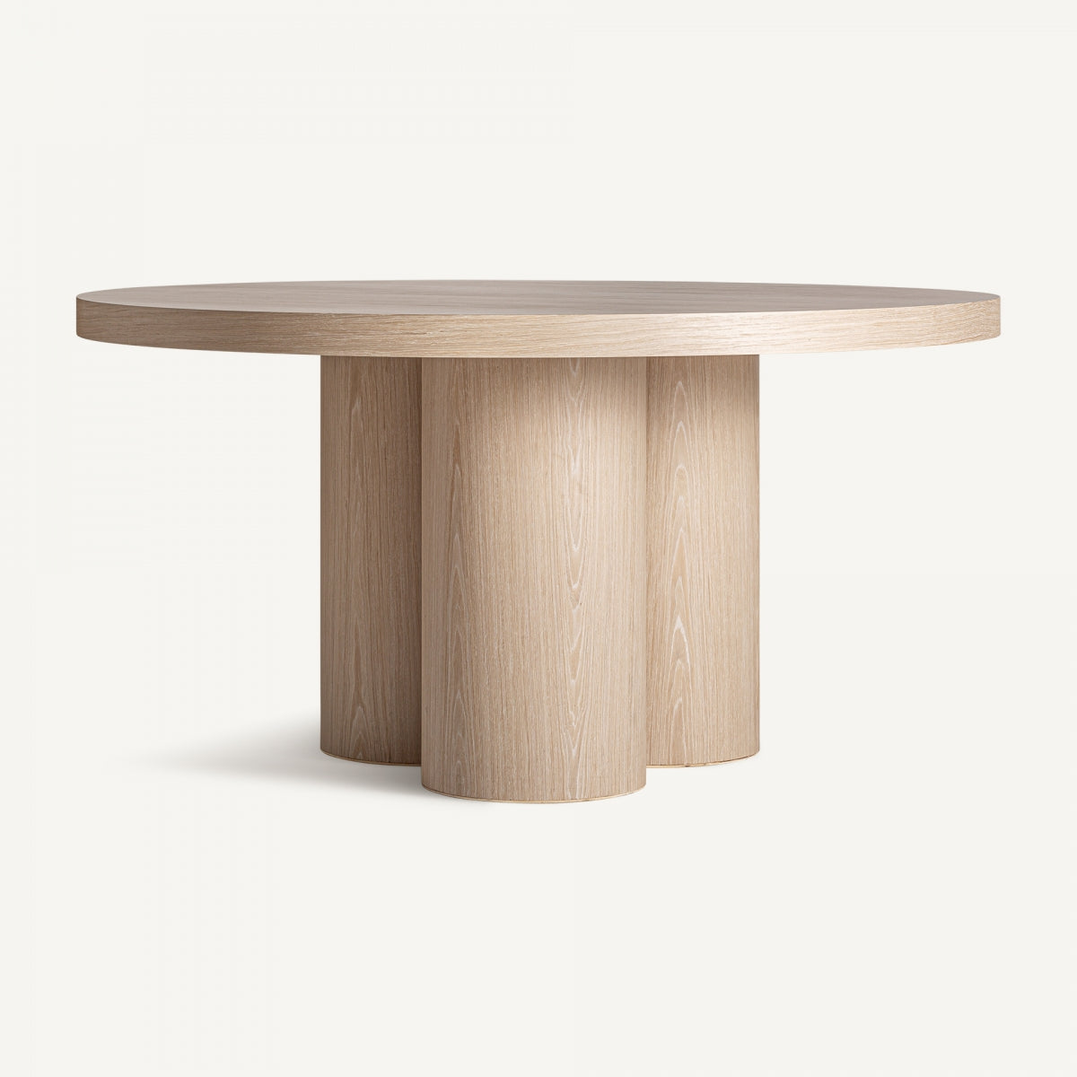 Table de salle à manger ronde en chêne crème | Vical Preyssac | REMO, mobilier et décoration d'intérieur