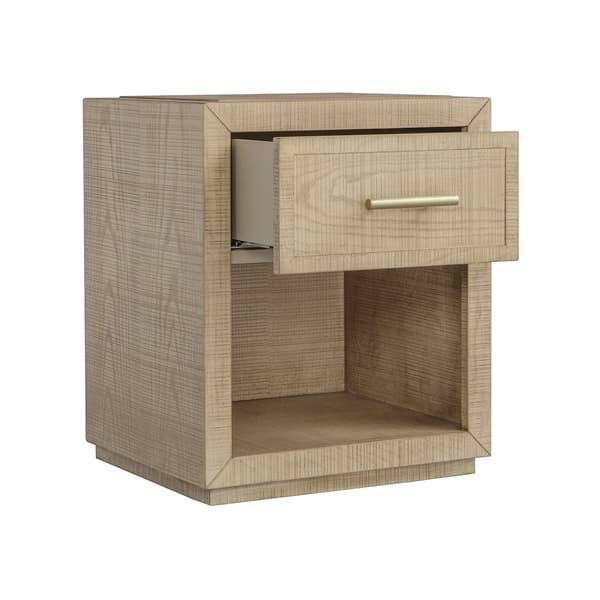 Table de chevet Raffles 1 Drawer Natural | Andrew Martin - vue de détail | REMO-HOME