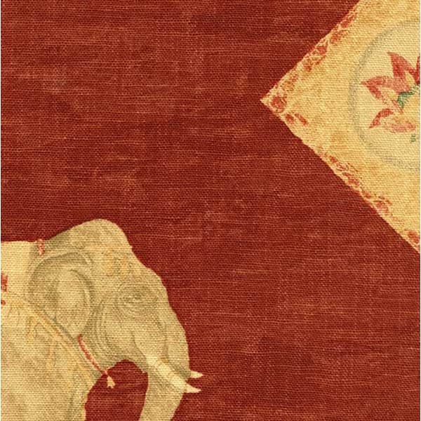 Tissu d'ameublement Jahangir Red | Andrew Martin - vue principale | REMO-HOME