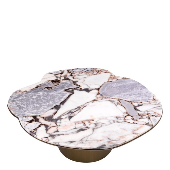 Table basse dorée en marbre | Eichholtz Shapiro