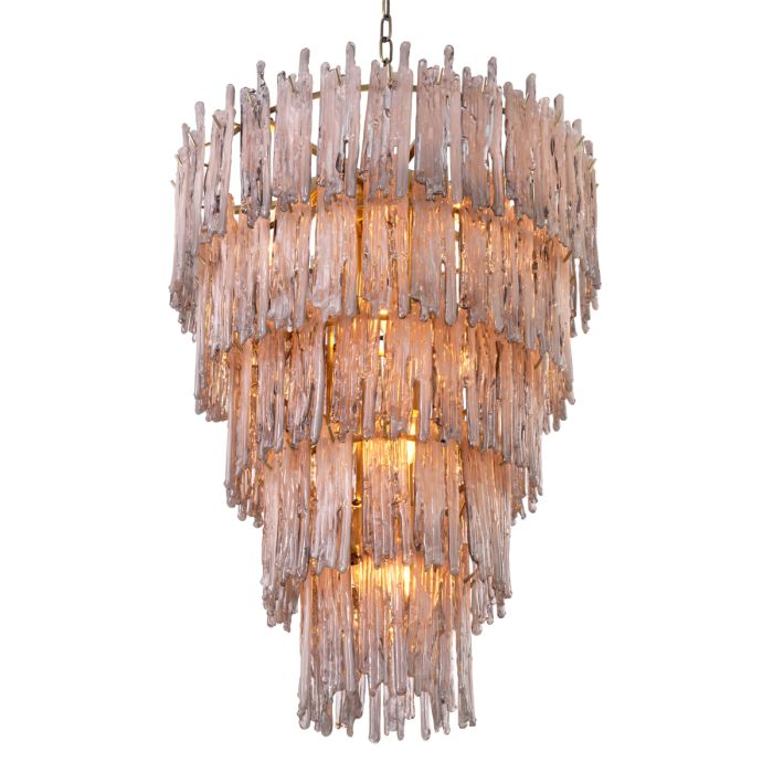 Lustre doré en verre fumé | Eichholtz Saint Roch L