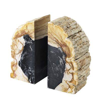 Support de livre en bois pétrifié set de 2 | Eichholtz Opia - vue d'ambiance | REMO-HOME