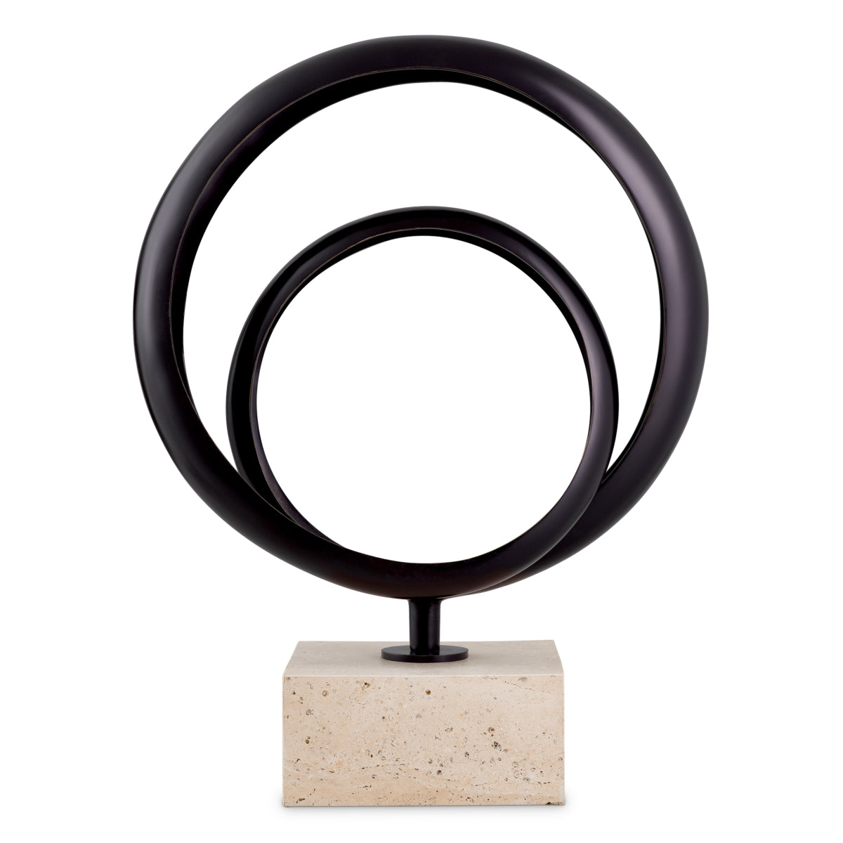 Objet Elena en finition bronze et travertin | Eichholtz Elena - vue d'ambiance | REMO-HOME