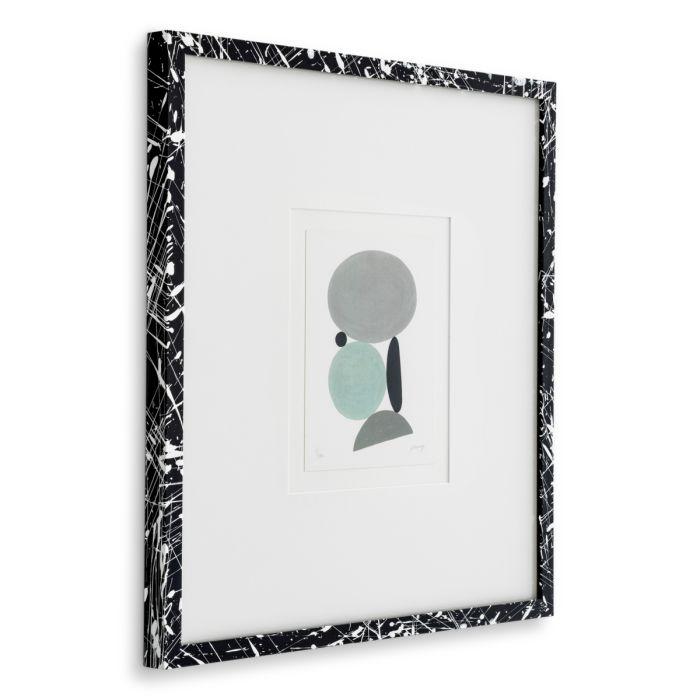 Illustrations en bois noir et blanc (lot de 4) | Eichholtz Ravagni