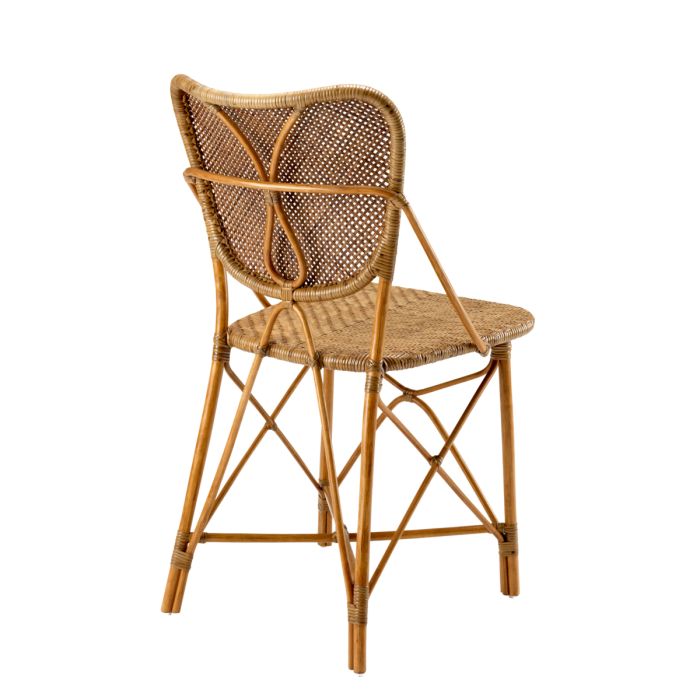 Chaise de salle à manger marron en rotin | Eichholtz Colony