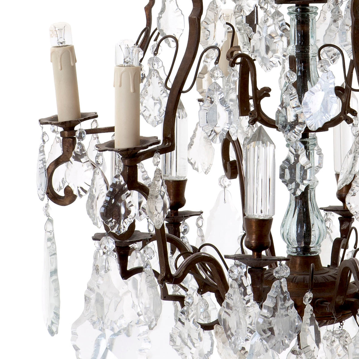 Lustre en cristal et métal doré | Eichholtz Château De Wideville - vue d'ambiance | REMO-HOME