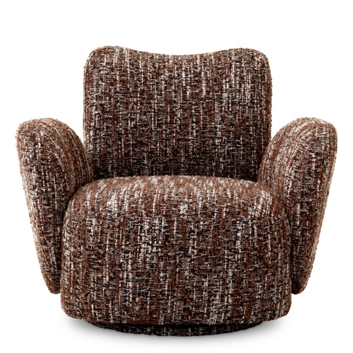 Fauteuil bouclé rouge | Eichholtz Merida