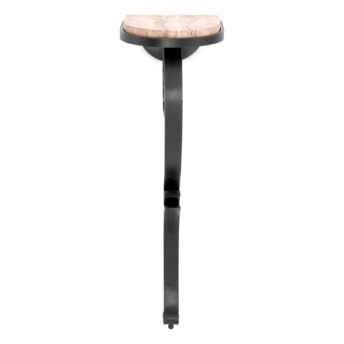 Console murale en travertin et finition gunmetal | Eichholtz Ophira - vue d'ambiance | REMO-HOME