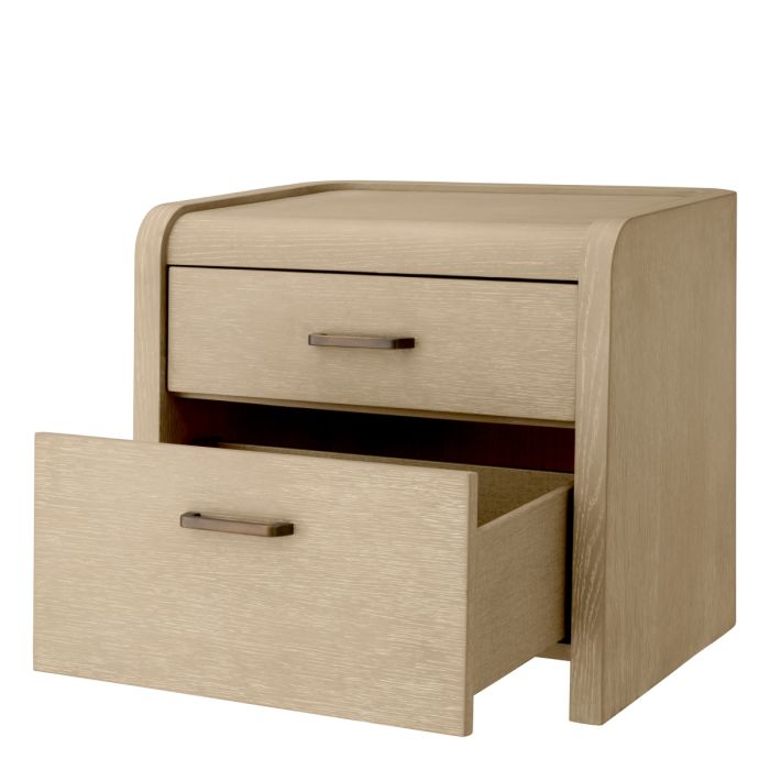 Table de chevet en chêne blanchi | Eichholtz Joane