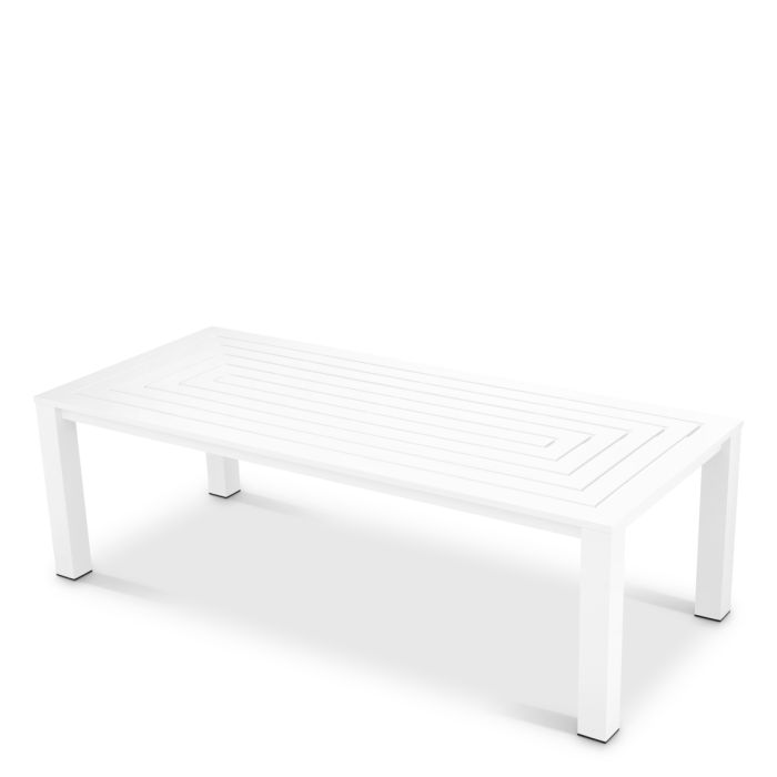 Table extérieure en métal blanc | Eichholtz Vistamar