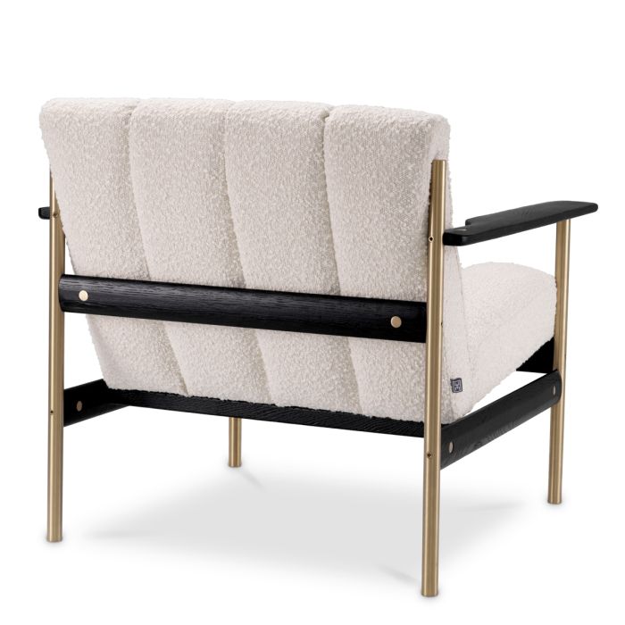 Fauteuil bouclé crème | Eichholtz Elan
