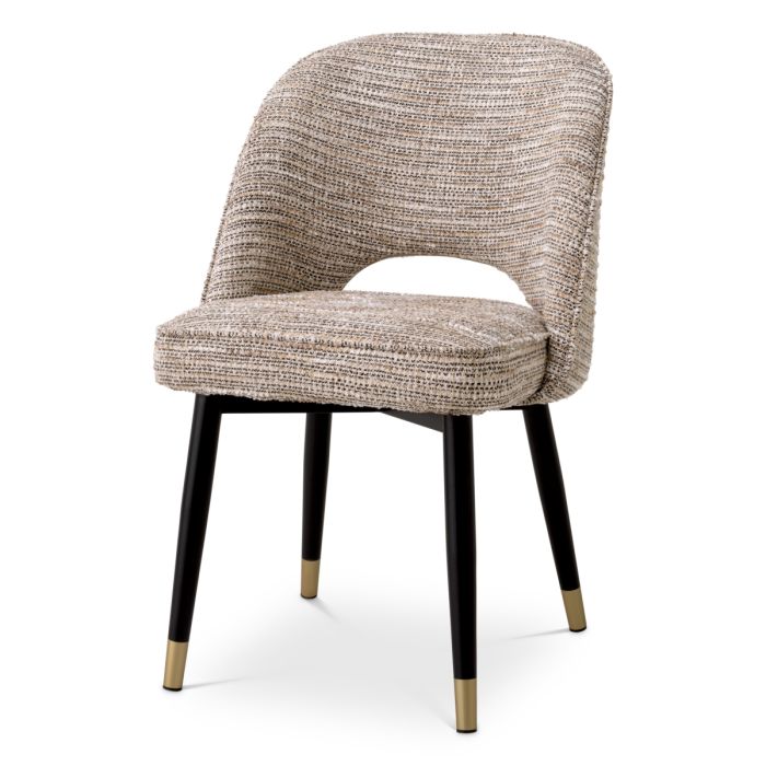 Chaise de salle à manger en tissu beige (lot de 2) | Eichholtz Cliff
