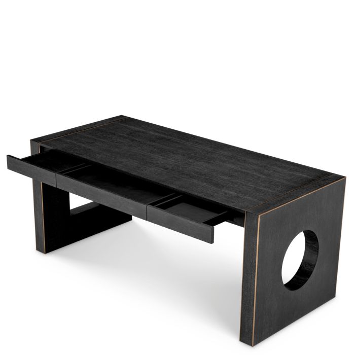 Bureau en chêne gris anthracite | Eichholtz Rovigo