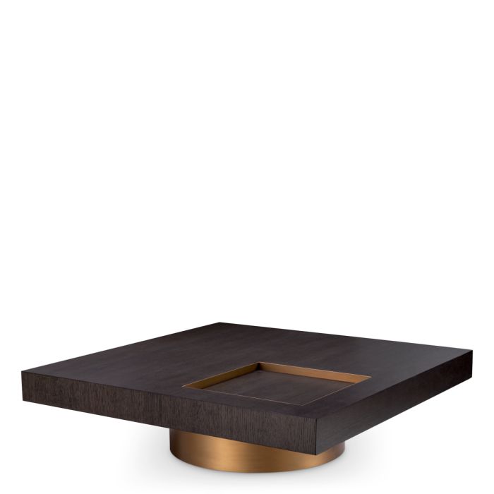 Table basse carrée en chêne mocha | Eichholtz Otus