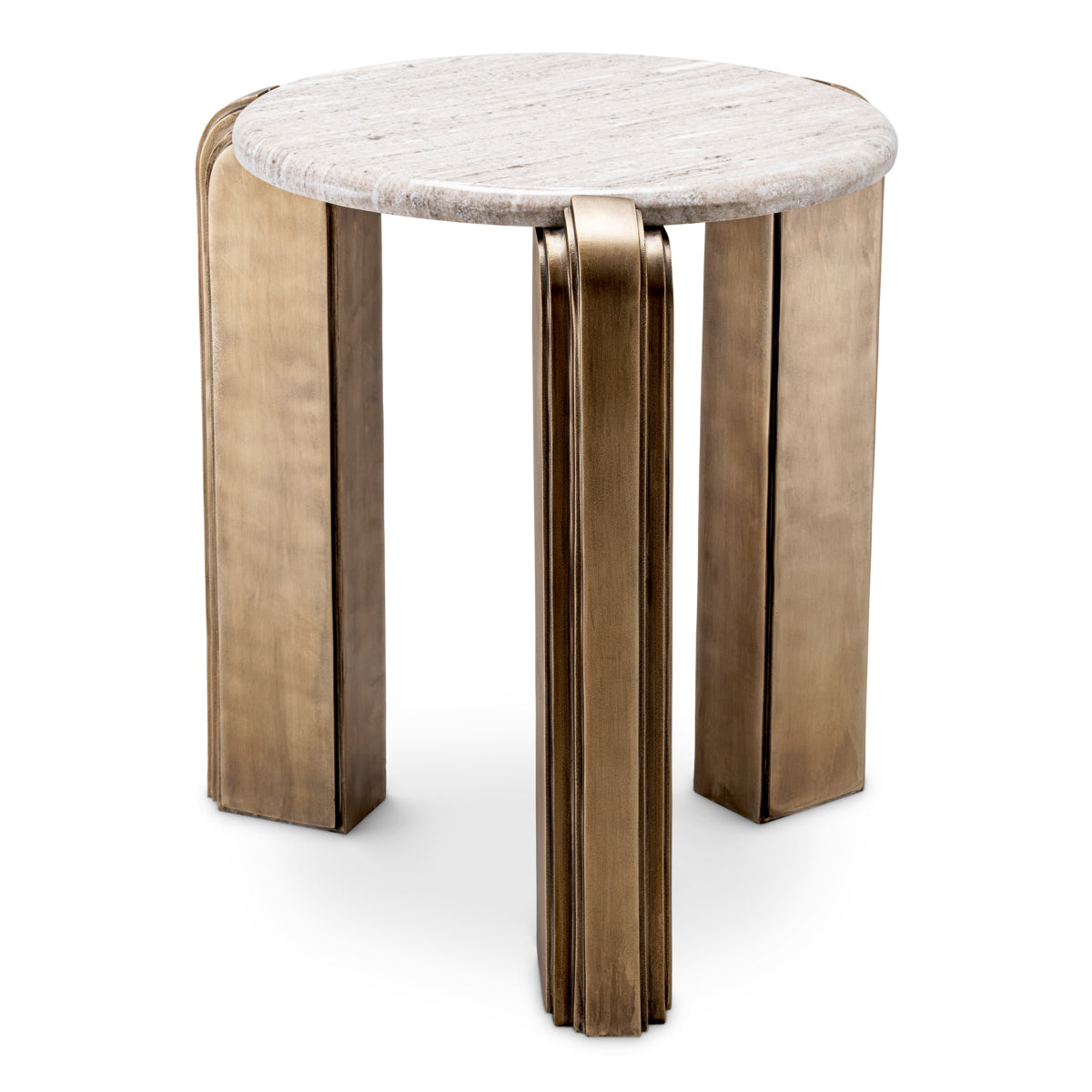 Table d'appoint en laiton antique | Eichholtz Albion - vue d'ambiance | REMO-HOME
