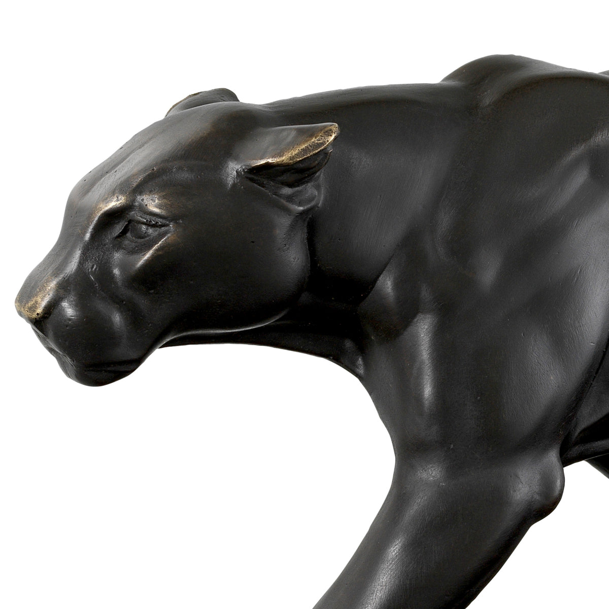 Panthère en bronze patiné sur socle en marbre | Eichholtz Panther - vue d'ambiance | REMO-HOME