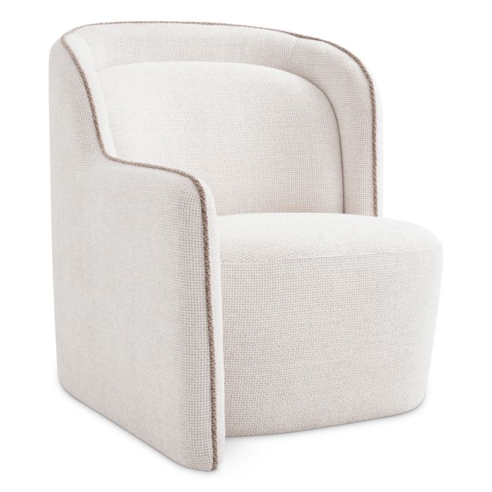 Fauteuil en tissu blans cassé | Eichholtz Barrier G