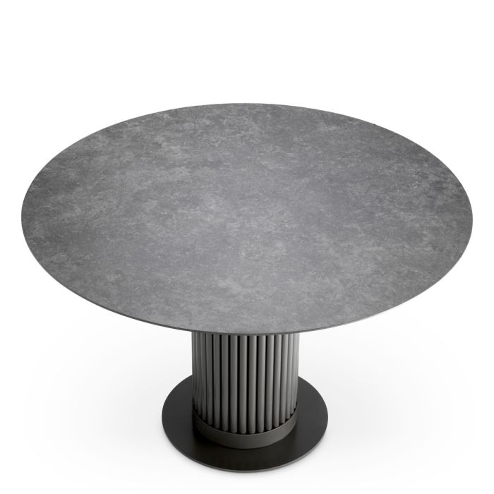 Table ronde extérieure en bronze et céramique | Eichholtz Volterra