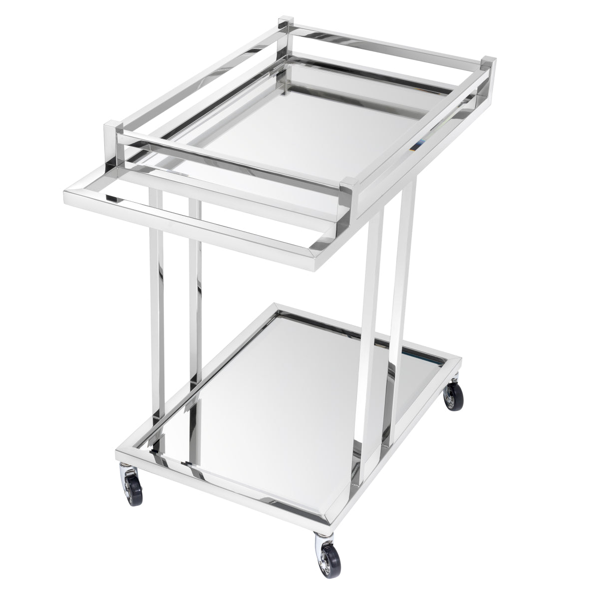 Chariot en acier inoxydable poli | Eichholtz Beverly Hills - vue d'ambiance | REMO-HOME