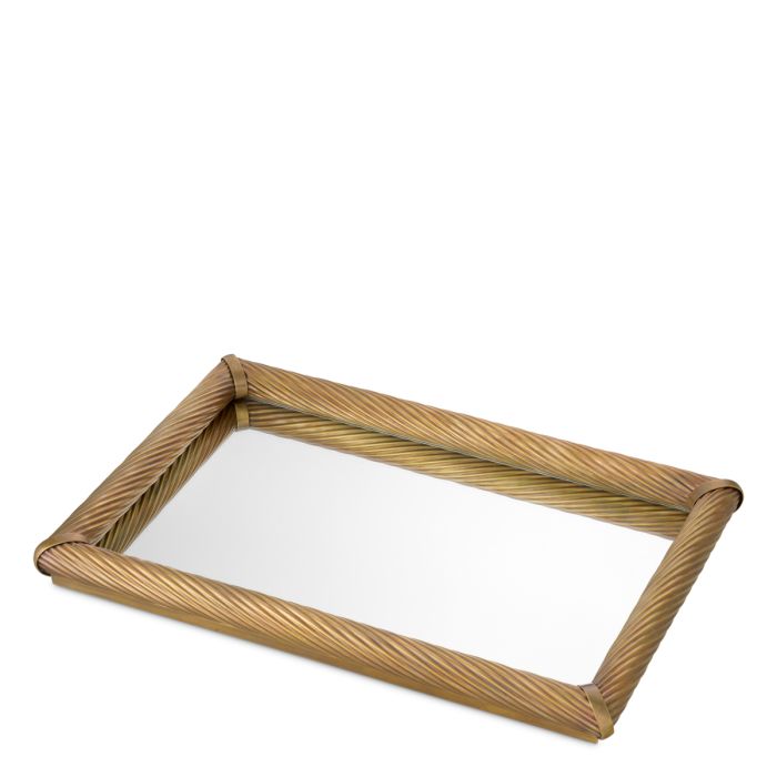 Plateau rectangulaire en laiton | Eichholtz Salvi S