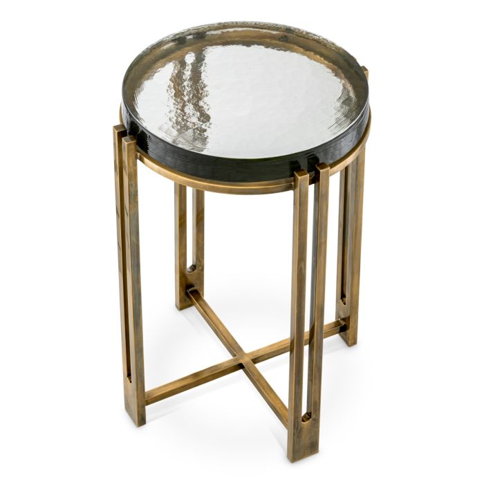 Table d'appoint dorée en verre soufflé | Eichholtz Claremont