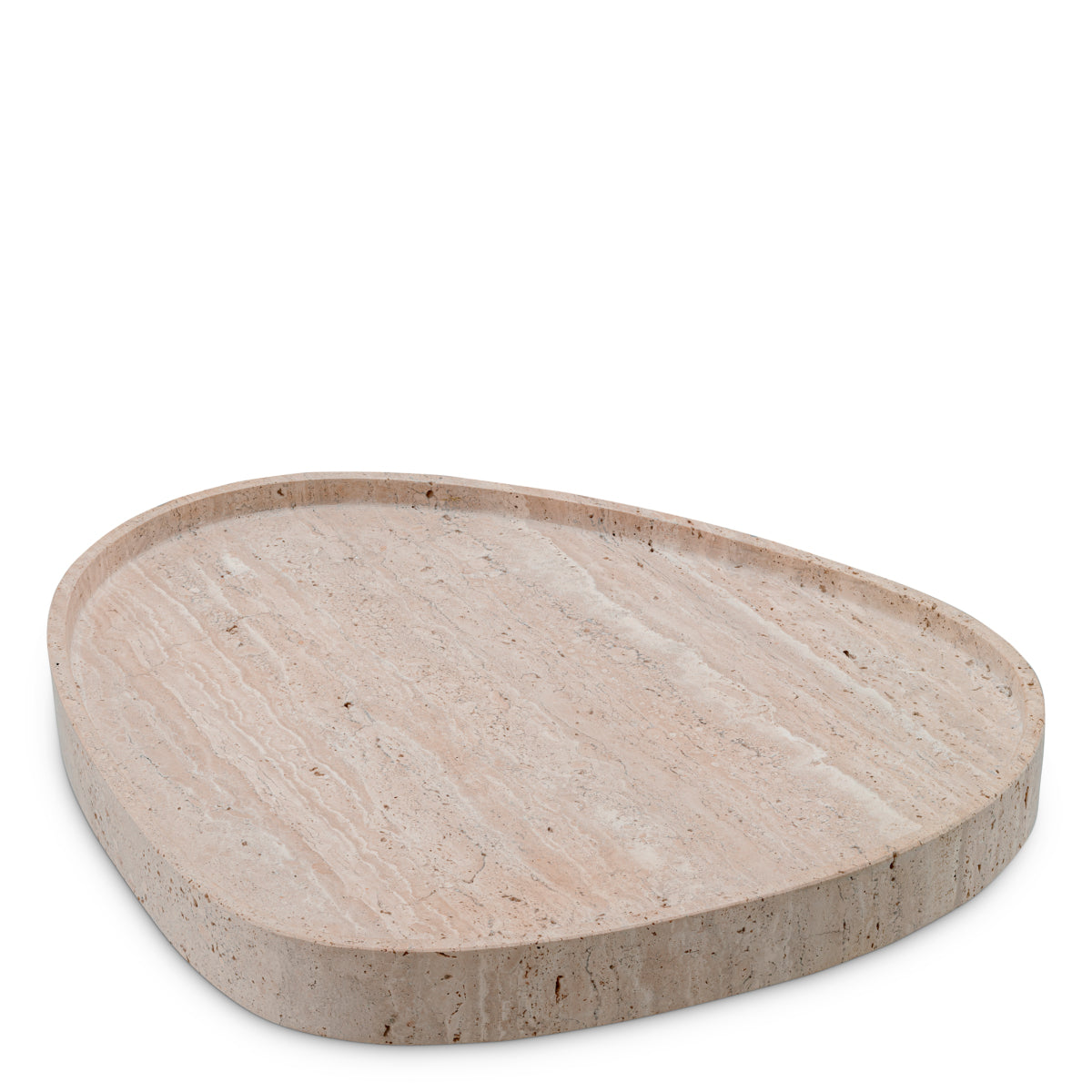 Plateau en travertin | Eichholtz Arman - vue d'ambiance | REMO-HOME