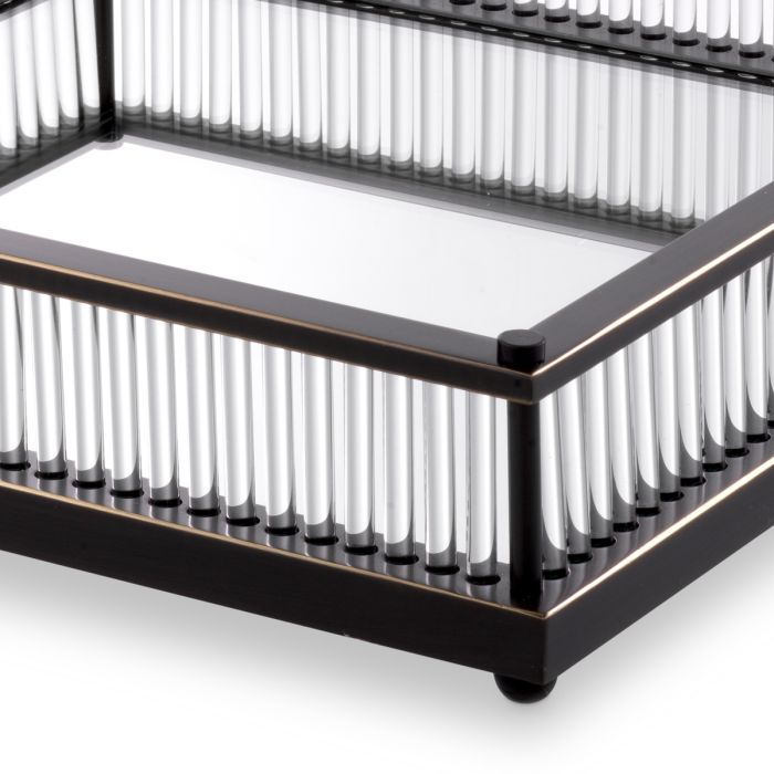 Plateau carré en bronze | Eichholtz Cora