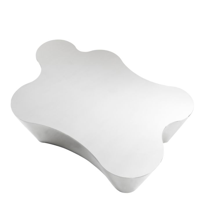 Table basse organique en métal poli | Eichholtz Sceptre