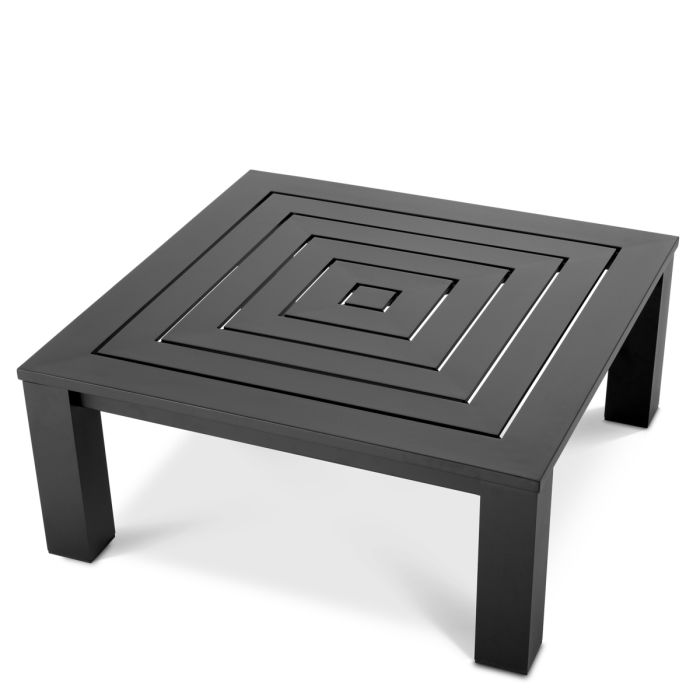Table basse extérieur en métal noir | Eichholtz Vistamar