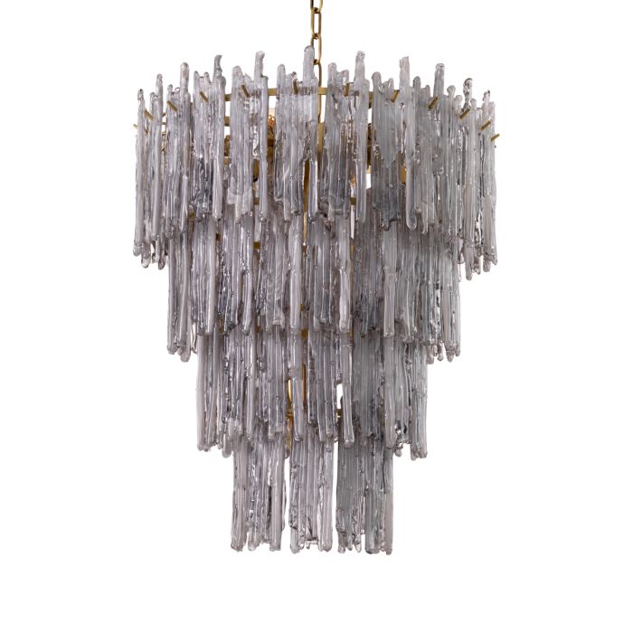 Lustre doré en verre fumé | Eichholtz Saint Roch S