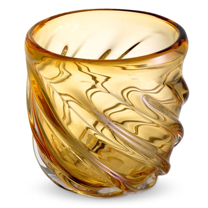 Vase en verre soufflé jaune | Eichholtz Angelito S