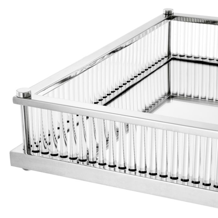 Plateau carré nickelé | Eichholtz Cora