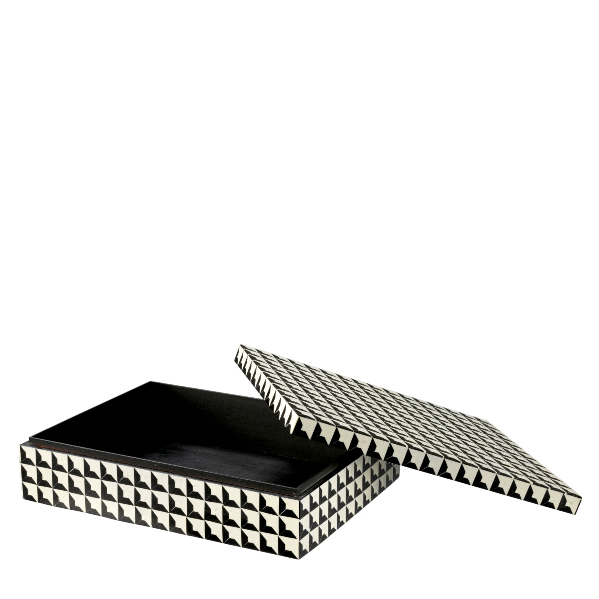 Panier cabas en noir et blanc | Eichholtz Box Cabas L - vue d'ambiance | REMO-HOME