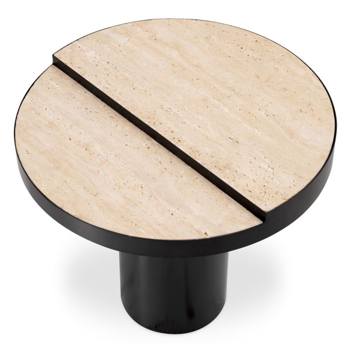Table d'appoint en bronze et travertin | Eichholtz Excelsior