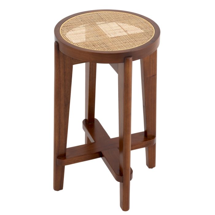Tabouret de bar marron en rotin | Eichholtz Dareau S