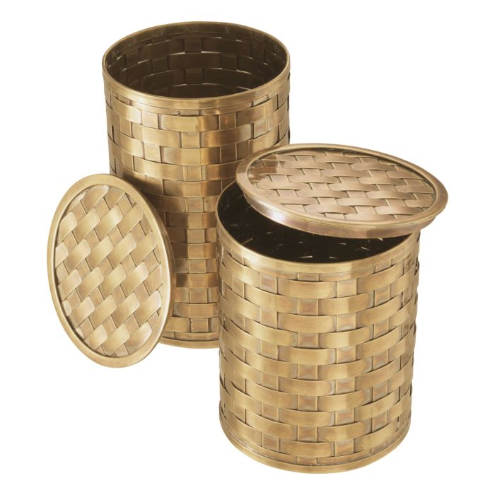 Boîte en laiton vieilli (lot de 2) | Eichholtz Lausanne