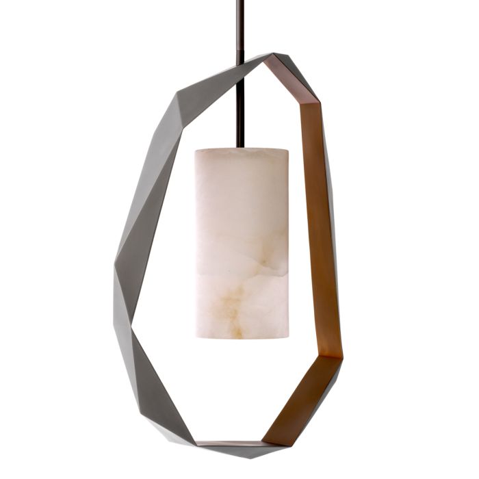 Lustre en bronze et en albâtre | Eichholtz Santos