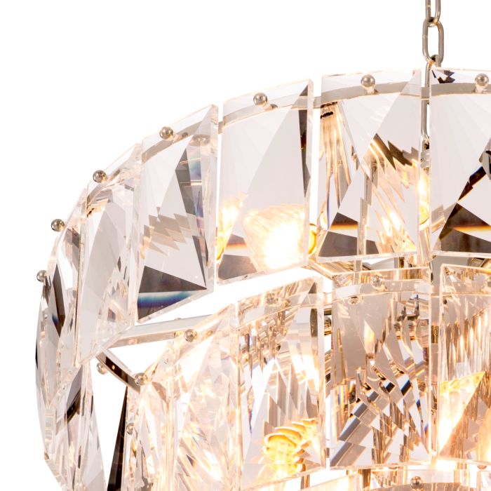 Lustre nickelé en cristal | Eichholtz Amazone S