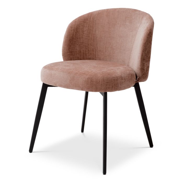 Chaise de salle à manger en tissu rose (lot de 2) | Eichholtz Lloyd