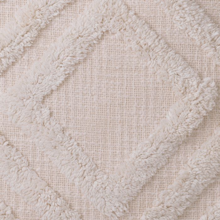 Coussin carré en coton blanc cassé | Eichholtz Magan S