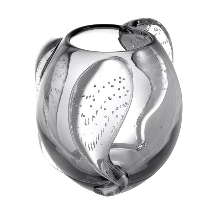 Vase en verre soufflé gris | Eichholtz Sianluca L