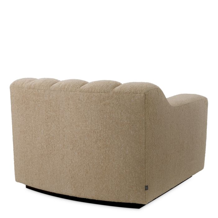 Fauteuil en tissu sable | Eichholtz Kelly