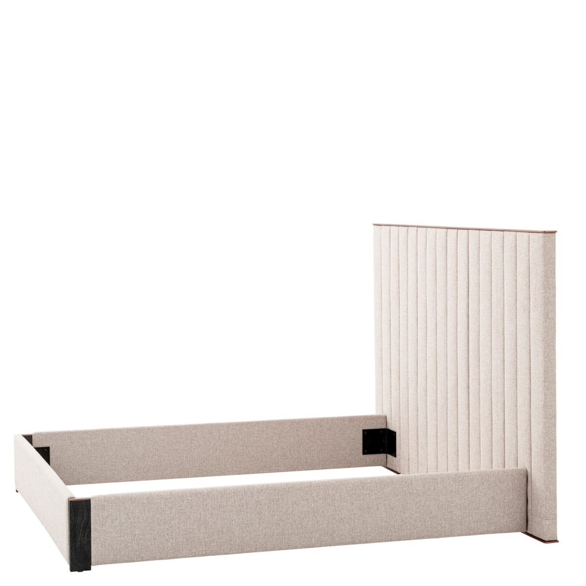 Cadre de lit en loki naturel | Eichholtz Elisio - vue d'ambiance | REMO-HOME